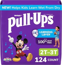Pull-Ups Boys' Potty Training Pants, Size 2T-3T, 124 Count - Leak Comfort G...