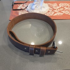 Western Belt 1.75" 100% Full Grain Leather. Brown Size 38 Made In The USA