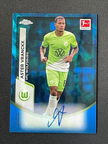Aster Vranckx 2023-24 Topps Chrome Bundesliga Sapphire Auto #BCA-AVR