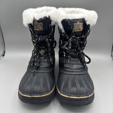 Girls Juicy Couture Escalon Boots Snow Boots size 4 Black/Gold