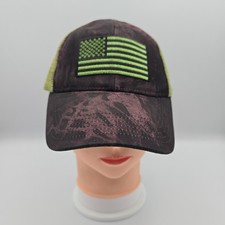 Pugs Embroidered American Flag Trucker Adjustable Snapback Hat