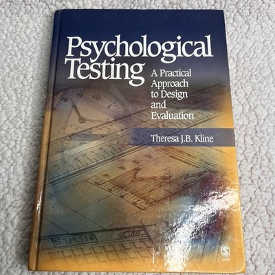 Psychological Testing Textbook Hardcover by Theresa JB Kline 2005 Good