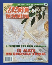 Magic Crochet Magazine 108 June 1997 Irish Fine Art Filet Crochet Patterns