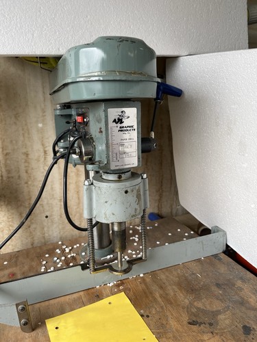 Graphic Products Model 3 Paper Drill Punch Machine Head Unit Gray