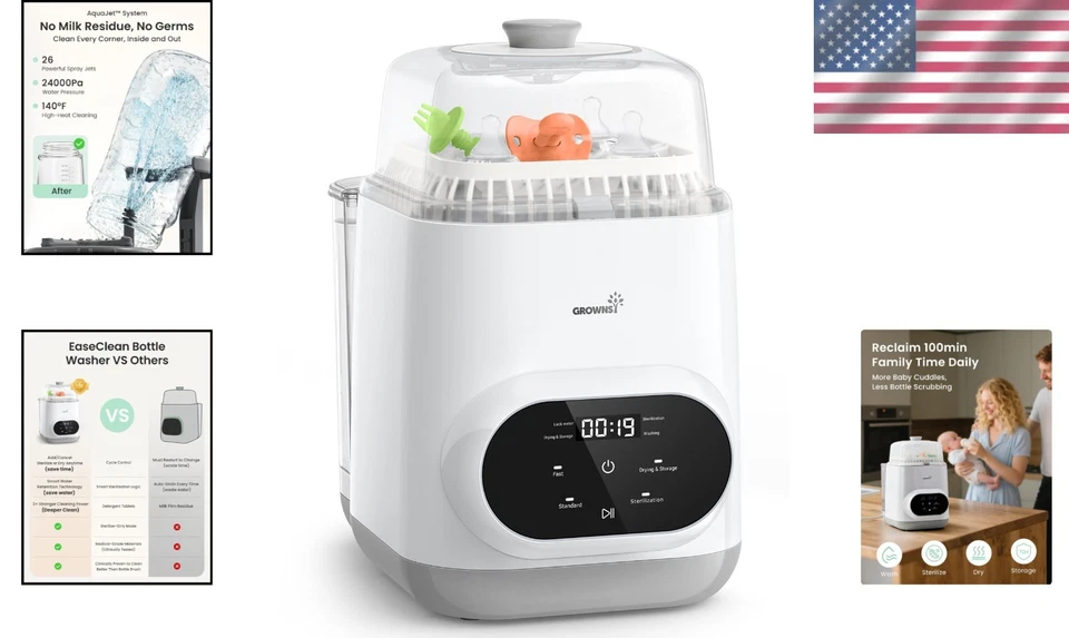 Baby Bottle Washer Pro | All-in-One Sterilizer & Dryer - Image 2 of 4