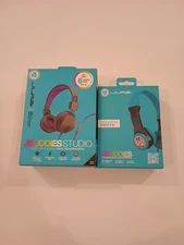 JBUDDIES Children Headphones (2) Pairs  Ages 2-8 & 6 And Up.