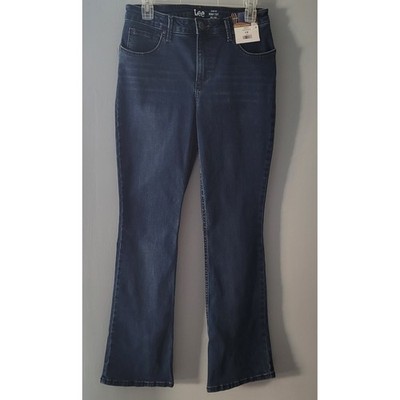 Lee Shape Illusions Slim Fit Bootcut Jeans Lagoon Blue Mid Rise 8M 1IMBEW7