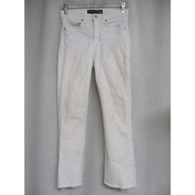 VERONICA BEARD white Stretch Denim Jeans Carly Kick Flare sz 28 / 6 READ