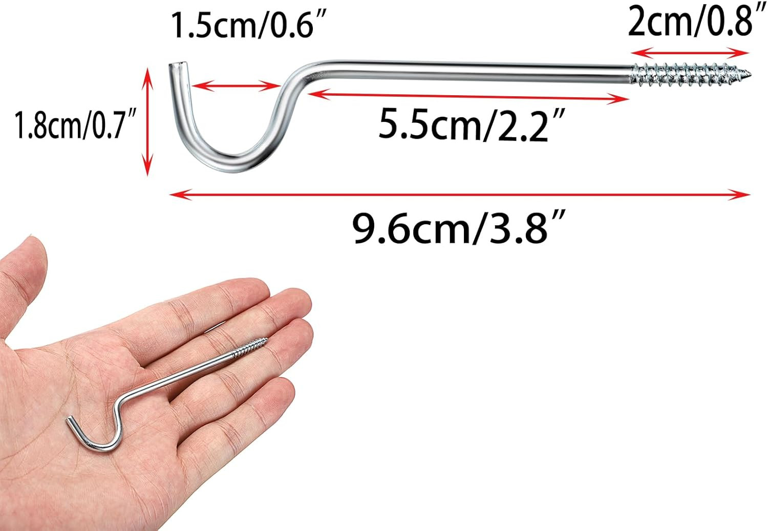 Sumnacon Curtain Rod Support for Wall 8 Pcs Single Curtain Rod Support Middle