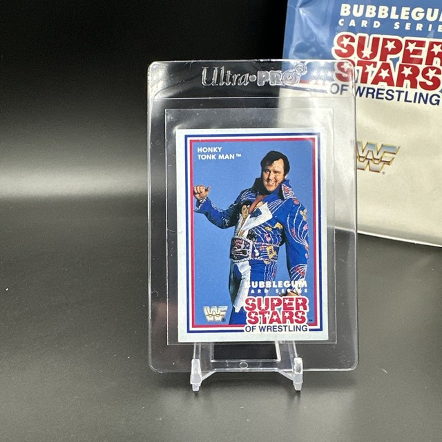 HONKY TONK MAN 1989 Series 1 WWF Market Scene And Other Cards