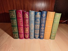 8 X Ganzleder - Bücher- Hilliard Deutsche Ed...