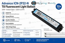 Advance ICN-2P32-N T8 Fluorescent Light Ballast 32W - Instant Start 120V to 277V