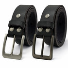 Thick Hide Full Grain Buffalo Black Leather Belt Width 1.5" USA Made New 32"-46"