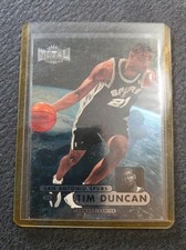 1997-98 NBA Metal Universe Tim Duncan Rookie RC Card No. 72 San Antonio Spurs. rookie card picture