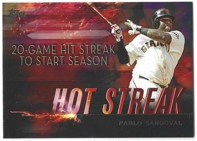 2015 Topps Hot Streak SP #HS-13 Pablo Sandoval San Francisco Giants