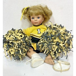 Danbury Mint MOLLY University of Iowa Hawkeyes Cheerleader Porcelain Doll