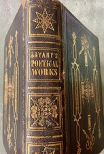 Bryant’s Poetical Works - Carey & Hart, 1847 - leather, engravings