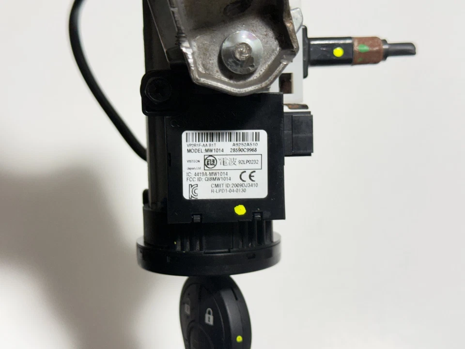 Nissan NV200 2018-2021 interruptor de encendido cilindro de bloqueo con llave y OEM Foto 4 de 4