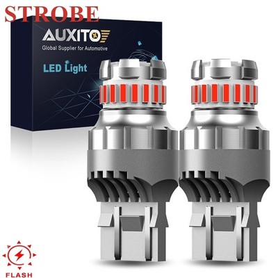 AUXITO 7443 3157 LED Strobe Blinking Flashing Brake Light Bulb Safety Warning