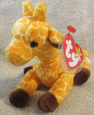 Ty Beanie Baby Twigs  the Giraffe DOB May 19, 1995 MWMT Free Shipping