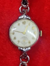 Vintage 1940's UNO Swiss Made Ladies Mechanical Watch Working.