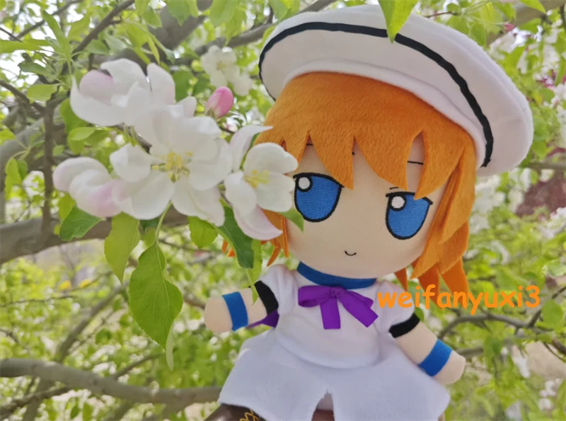 20cm Anime Higurashi When They Cry Ryugu Rena Fumo Sitting Plush Doll Toy Gift - Image 2 of 4