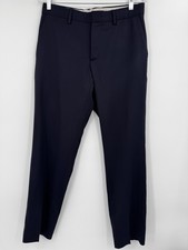 Moncler Navy Wool Stretch Dress Pants Men s I...