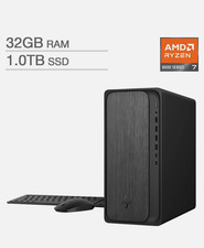 HP OmniDesk Tower Desktop PC Ryzen 7 8700G 32GB 1TB SSD W11H
