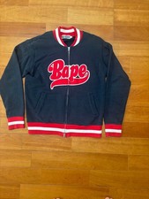 Felpa Bape rosso navy da uomo taglia M