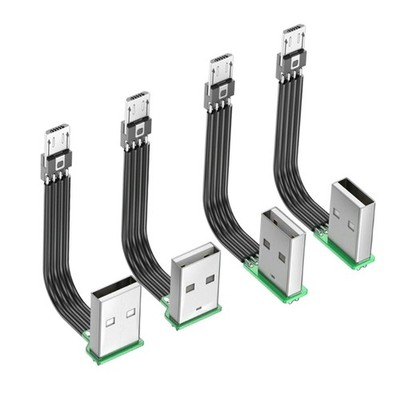 90 Degree USB 2.0 to USB 5Pin Charging Cable for LED Light Support 480Mbps Data