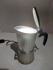 Lampada artigianale, Lampada da tavolo, Lampada caffettiera, Lampada Grigia