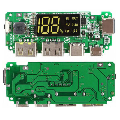 DIY Lade Platine Doppelt USB 5V 2.4A Handy Powerbank Modul Lithium Neu RF