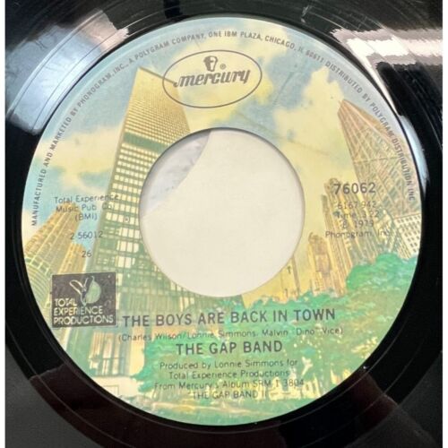 The Gap Band The Boys Are Back in Town / Party Lights 45 RPM Record 1979 Mercury