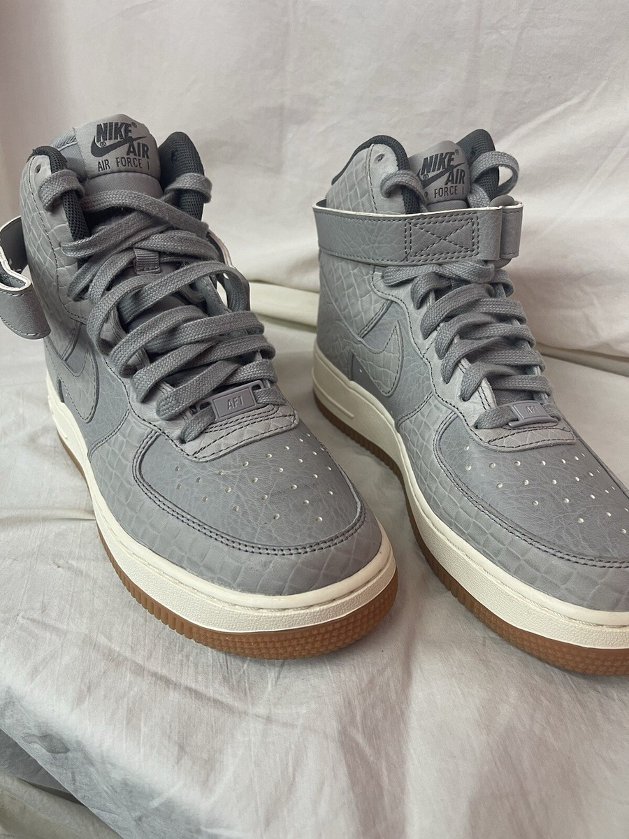 Nike Air Force High Croc Wolf Grey Gum Women's Style: 654440-008