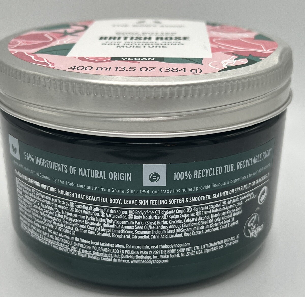The Body Shop - British Rose - Body Butter for Normal Skin - 13.5 oz