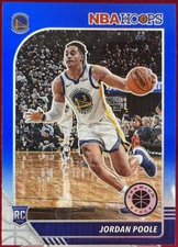 NBA Hoops Premium Stock 2019-20 JORDAN POOLE WARRIORS RC ROOKIE BLUE PRIZM #223