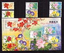 2008 MNH HONG KONG FLOWERS STAMP SHEET LOTUS AZALEA ...MNH neuf**