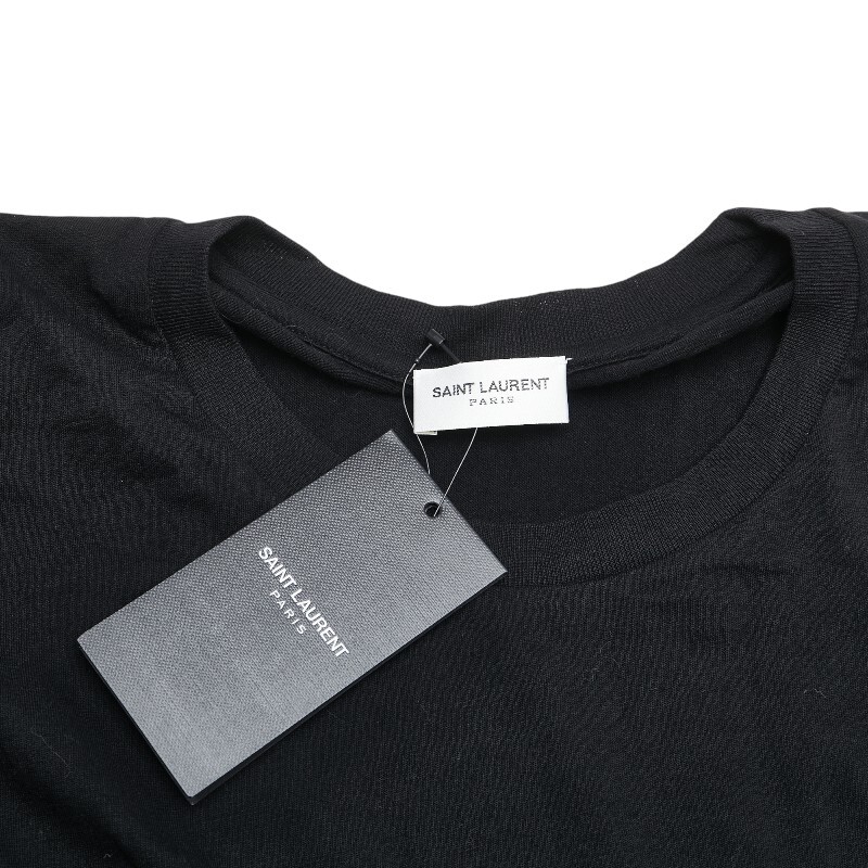 T shirt SAINT LAURENT con stampa logo taglia:S uomo 【Usata】