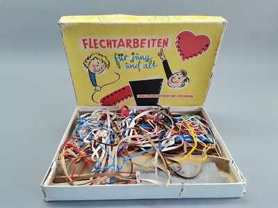 DDR alt Spiel Flechtarbeiten für jung und alt  Carl Steyer Freiberg Spielwaren