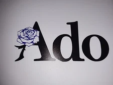 Ado Logo Holographic Rose J-Pop Sticker Vinyl Decal Waterproof!