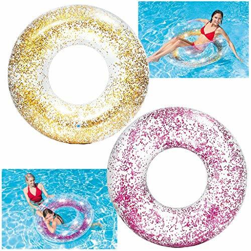 Intex® 56274 Neumáticos De Natación Brillante Ø 107 Cm, Color Clasificado