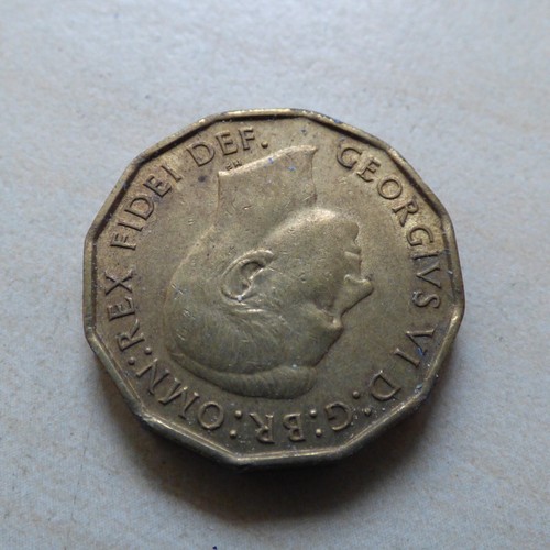 George VI Threepence 1952 Better Nice Grade Brass (myrefn696) - Bild 4 von 4