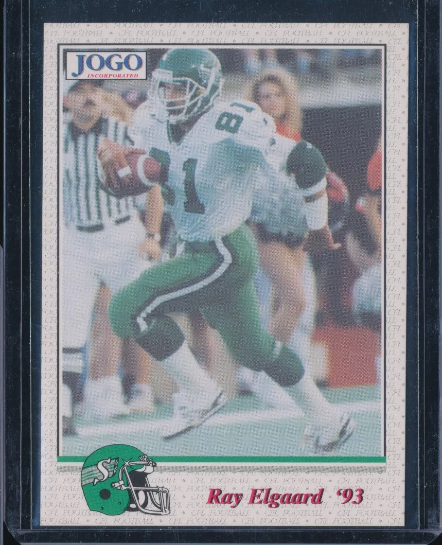 1993 Jogo CFL #58 Ray Elgaard Saskatchewan Roughriders - Utah Utes