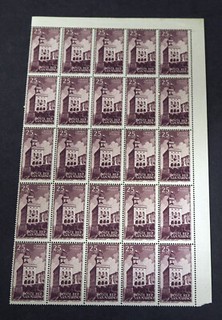 San Marino 1945 25 L "Palazzo" /MNH per 25 Sassonne n.278 KW Sassone 400E
