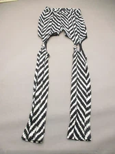 NWT Forever 21 Size S Womens Black/White Stretch Open Sides Slim Leggings 891