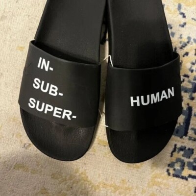 DRKSHDW | PUFFER SLIDE BLACK スライダーサンダル Puffer Slide - Black/black in Black - The Shelter