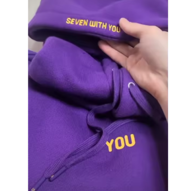 JIMIN BTS PURPLE HOODIE ARIRANG CONCERT KPOP UNISEX FAN MERCH