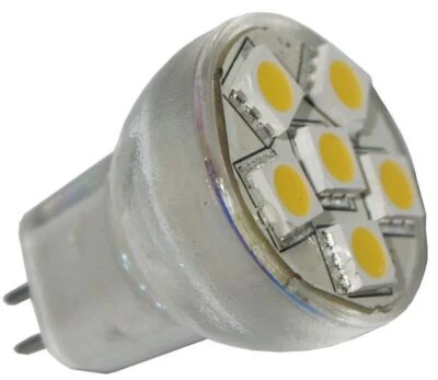 SIEHE ARTIKELBEZEICHNUNG LED-Leuchtmittel Spot mit 6 SMD - GU4 Sockel - MR8