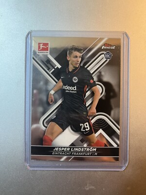 Jesper Lindstrom Eintracht Frankfurt Topps Finest Bundesliga Soccer 2022 ROOKIE