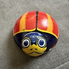 Vintage 1960s Japanese Japan Koyo Friction Lady Bug Red Tin Toy